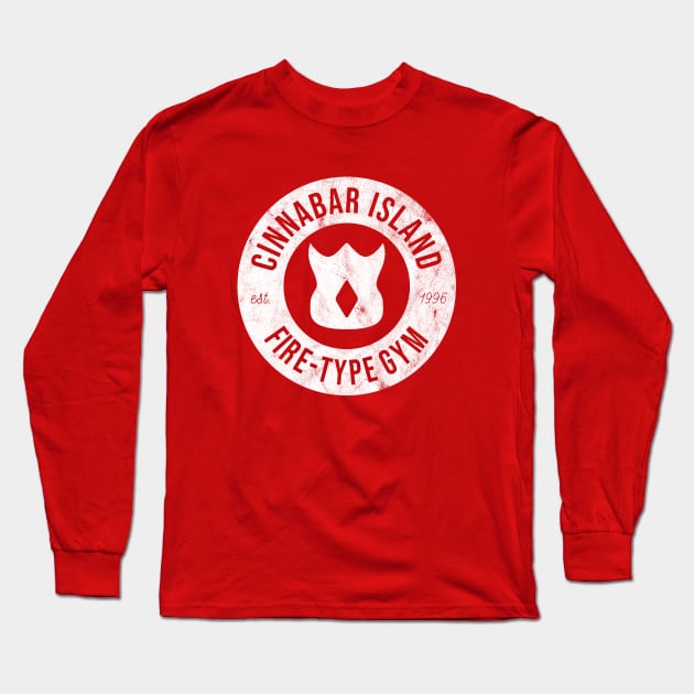 Cinnabar Island Gym Long Sleeve T-Shirt by PaulJPDraws